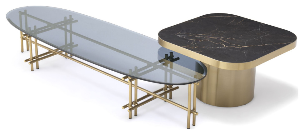 Brass Oval Coffee Table  Eichholtz Proximity   Contemporary   Coffee Tables   by Oroa   Distinctive Furniture  Houzz