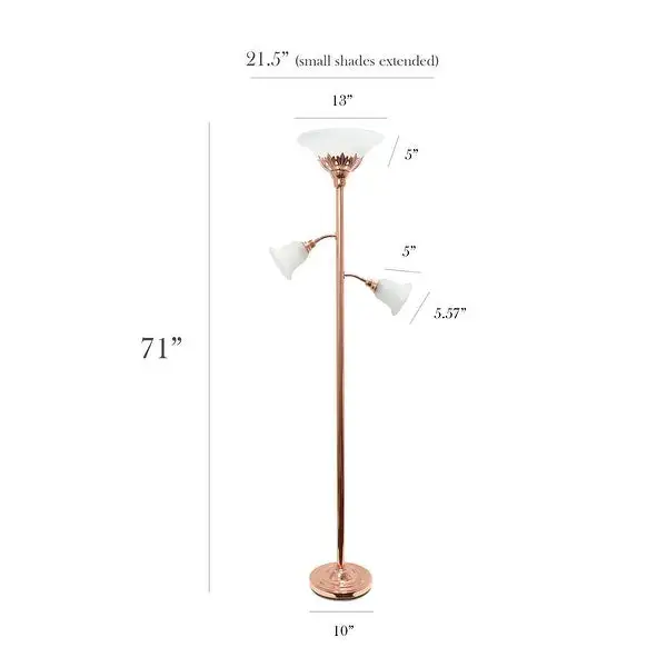 Copper Grove Armlin Bronze Iron 3-light Floor Lamp