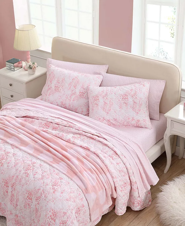 Betsey Johnson Butterfly Ombre 2 Piece Quilt Set， Twin