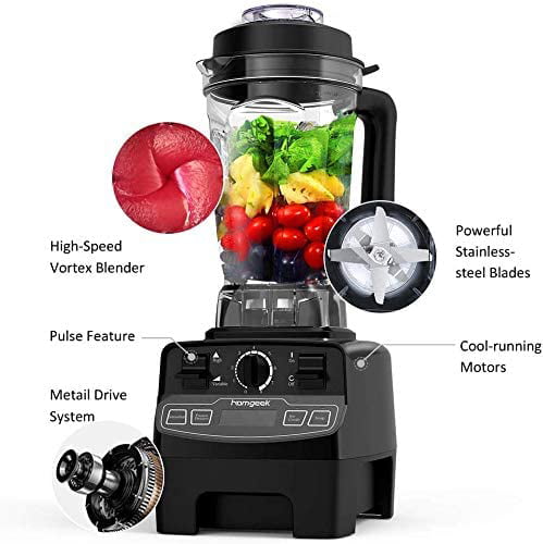 Countertop Blender, Smoothie Blender, 1450W , 33000 RPM Juice Maker, with 8 Speeds and 4 Preset Programs