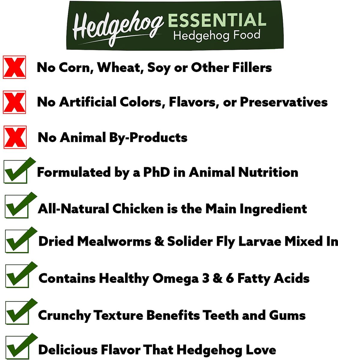 Exotic Nutrition ZooPro Hedgehog Essential Hedgehog Food， 1.75-lb bag