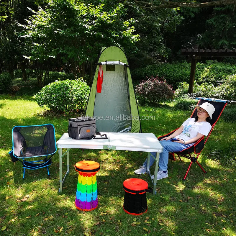 Portable Plastic Garden Telescopic Retractable Stool For Outdoor Camping Fishing Shrinkable Stool