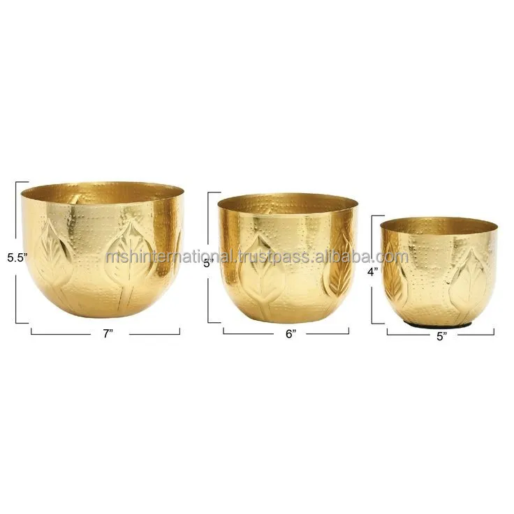 Metal Flower Pot Handmade Factory Customized Flowering Small Planter Wholesale Supplies Plants Mold And Planter Metal Pot