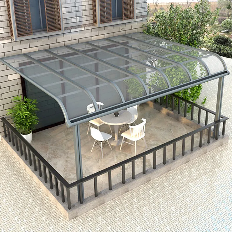 garden supplies heavy duty aluminium polycarbonate roof shade canopy patio cover awnings garden building