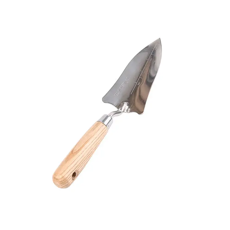 Hot selling stainless steel small mini wooden handle garden shovel