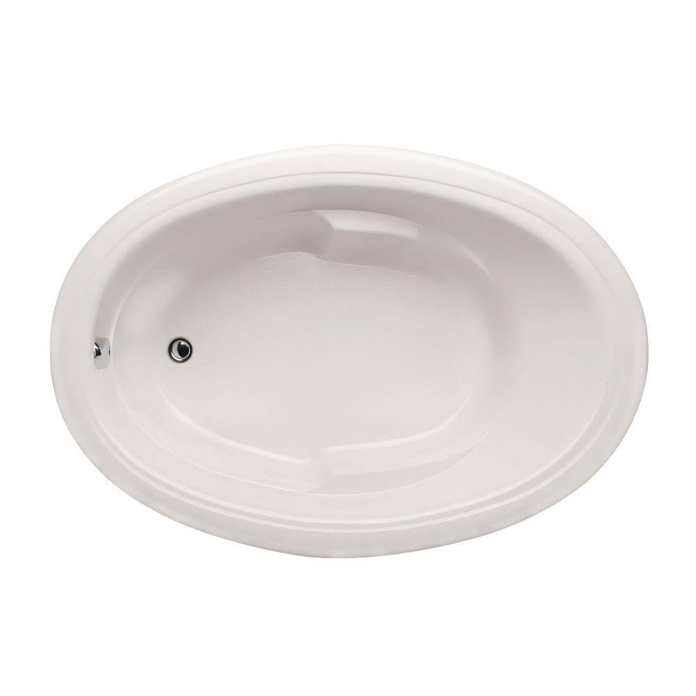 Hydro Systems Studio Oval 65 in. Acrylic Oval Drop-in Non-Whirlpool Bathtub in White STO6642ATOW