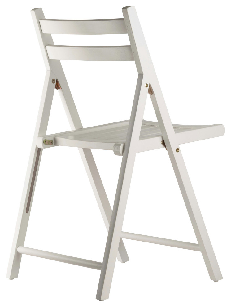 Robin Set of 4 Folding Chair Set  White   Transitional   Folding Chairs And Stools   by Beyond Design  ampMore  Houzz