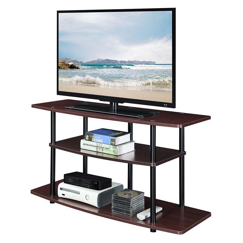 Convenience Concepts Designs2Go No Tools 3 Tier Wide TV Stand