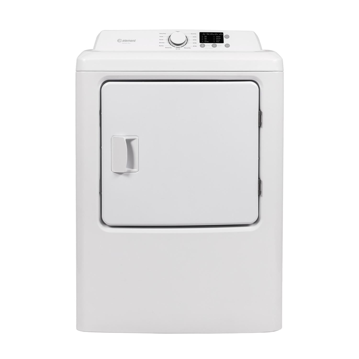 Element Appliance EATDE2767CW Element Electronics 6.7 Cu. Ft. Front Load Electric Dryer - White (Eatde2767Cw)