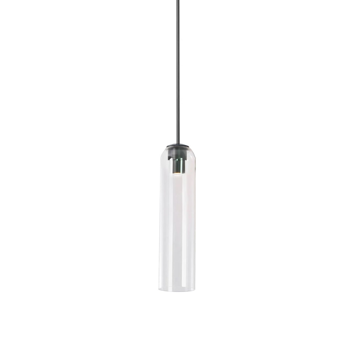 Long Tube Glass Pendant Light