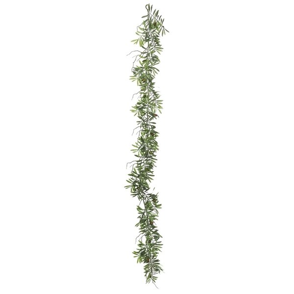 Vickerman 6' Green Olive Garland