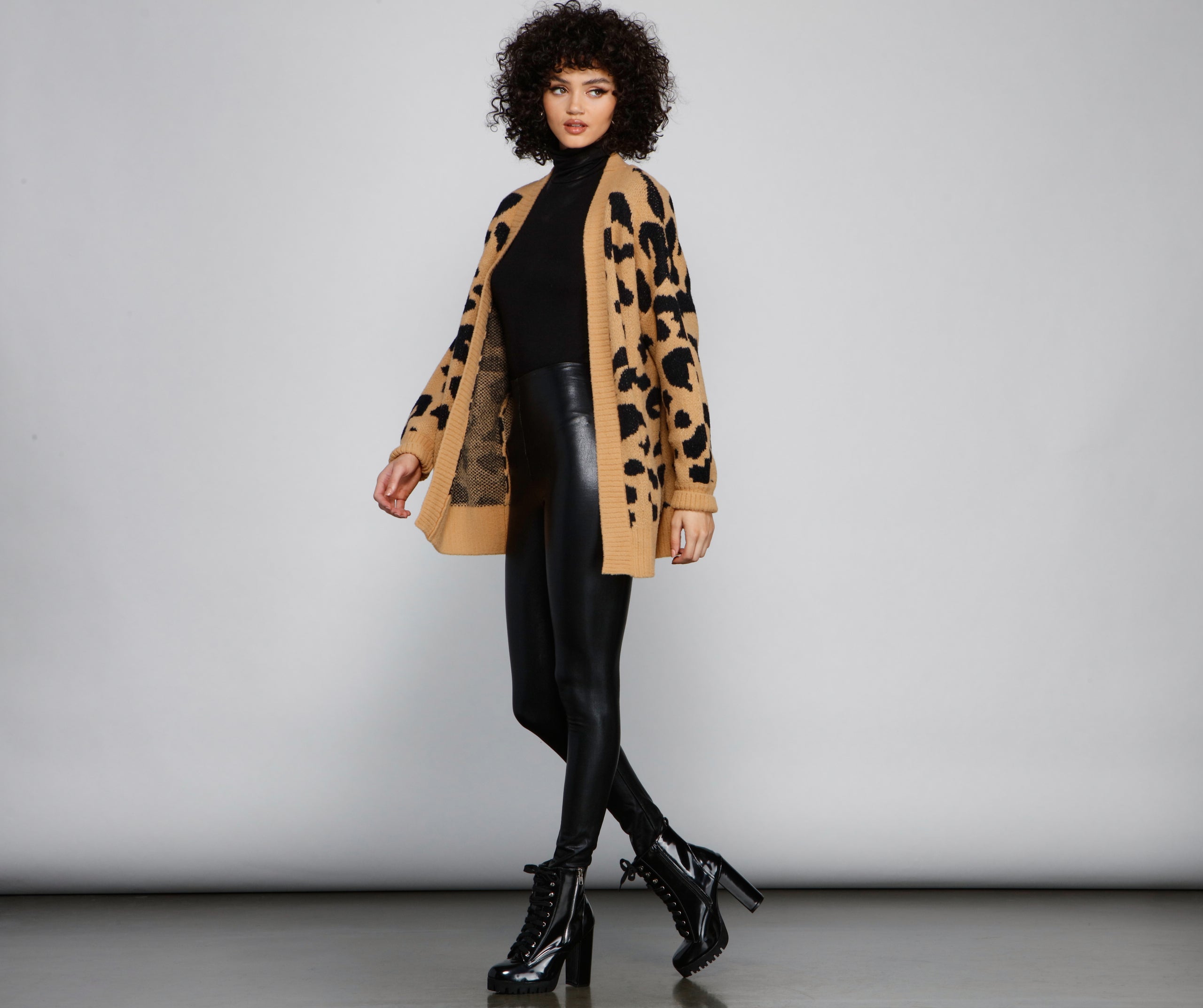 Cozy Vibes Leopard Print Cardigan