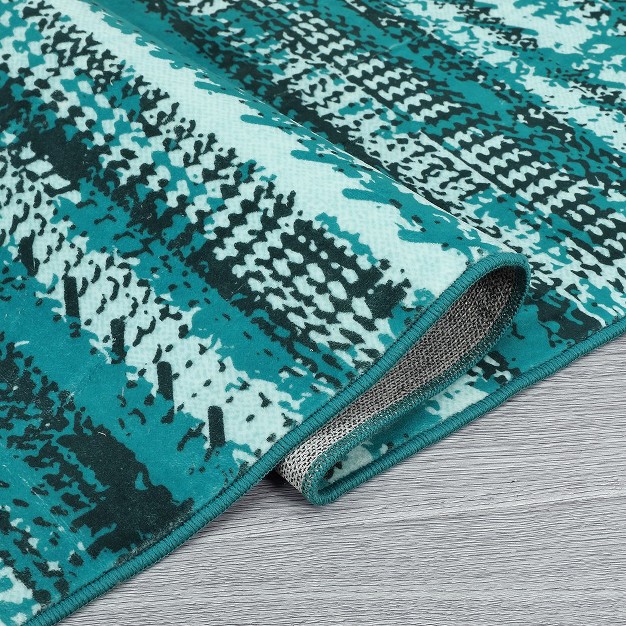 Trinity Area Rug Boho Rug Washable Area Rug Moroccan Bohemian Farmhouse Rug Geometric Floor Carpet