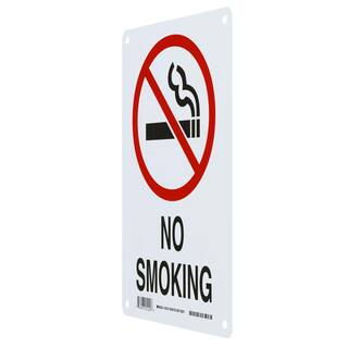 Brady 14 in. x 10 in. Plastic No Smoking Safety Sign 25120