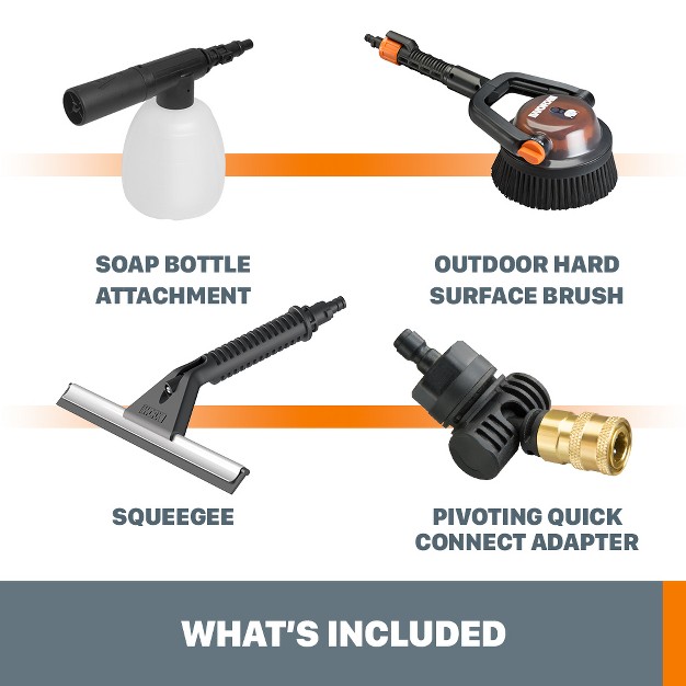 Worx Wa4072 Hydroshot Deluxe Cleaning Accessory Kit