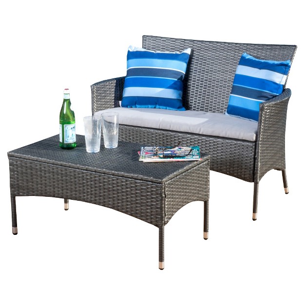 Malta 2pc Outdoor Seating Set Christopher Knight Home