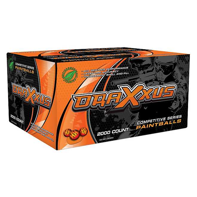 X-Ball Blaze Competition Paintballs 2，000-Pack