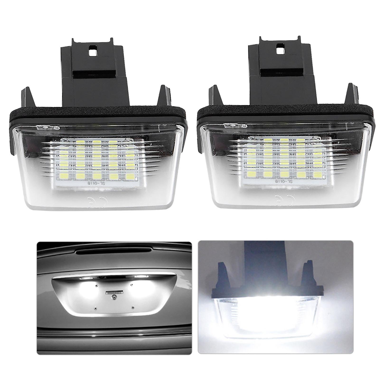 2pcs 18 Led Leftandright Car License Plate Light Lamp For Citroen C3 2002-2009