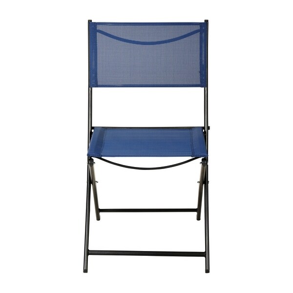 4 Pack Commercial Outdoor Flex Comfort Folding Chair with Metal Frame