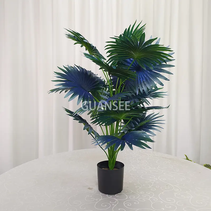 Garden supplier lifelike green landscape natural artificial plants artificial palm tree for home garden decoration