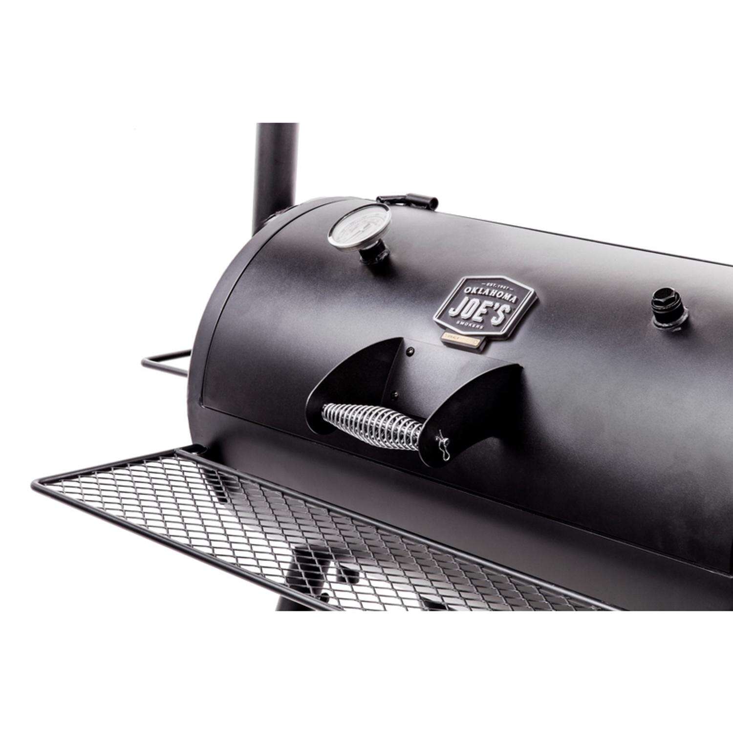 Oklahoma Joes Highland Offset Charcoal Offset Smoker Black