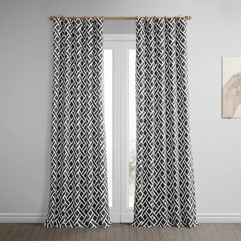 EFF 1-Panel Martinique Printed Window Curtain