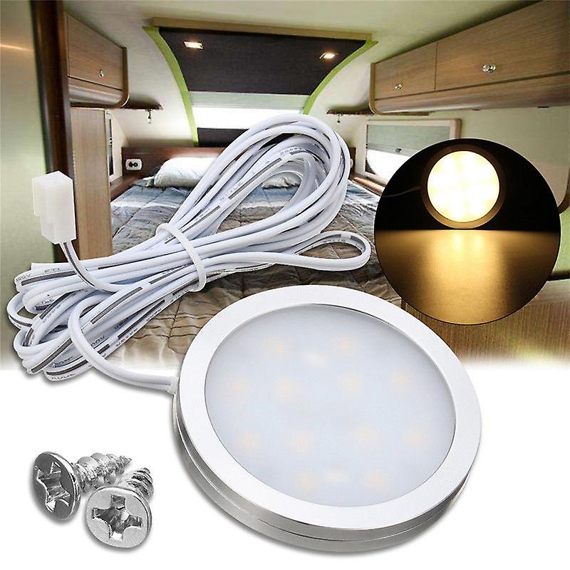 12v Led Light Rv Trailer Boat Interior Ceiling Down Roof Lamp Warm White