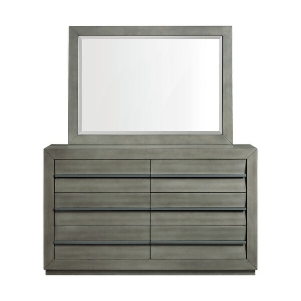 Picket House Furnishings Cosmo King Storage 5PC Bedroom Set in Grey - - 32968814