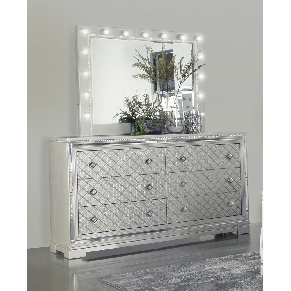 Isabelle Grid Pattern 6 Drawer Dresser