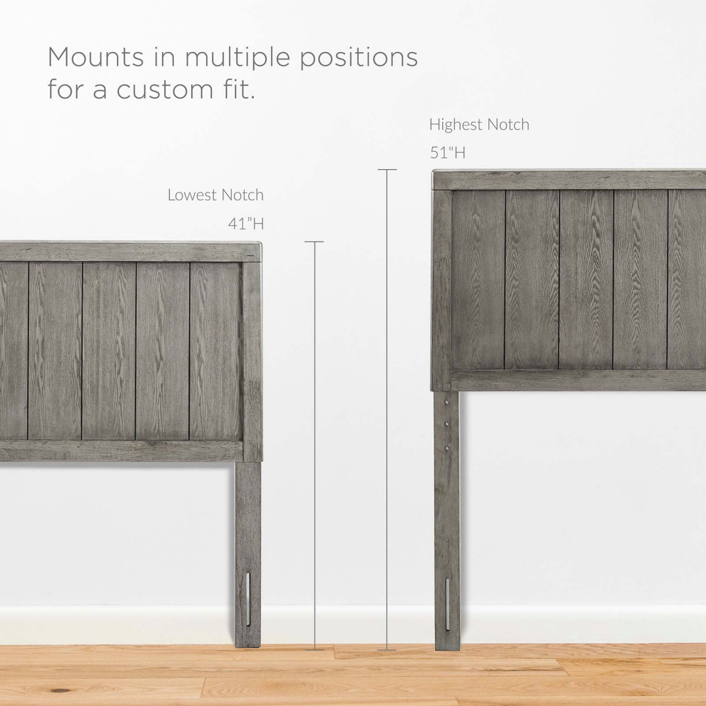 Robbie King Wood Headboard   Farmhouse   Headboards   by Modway  Houzz