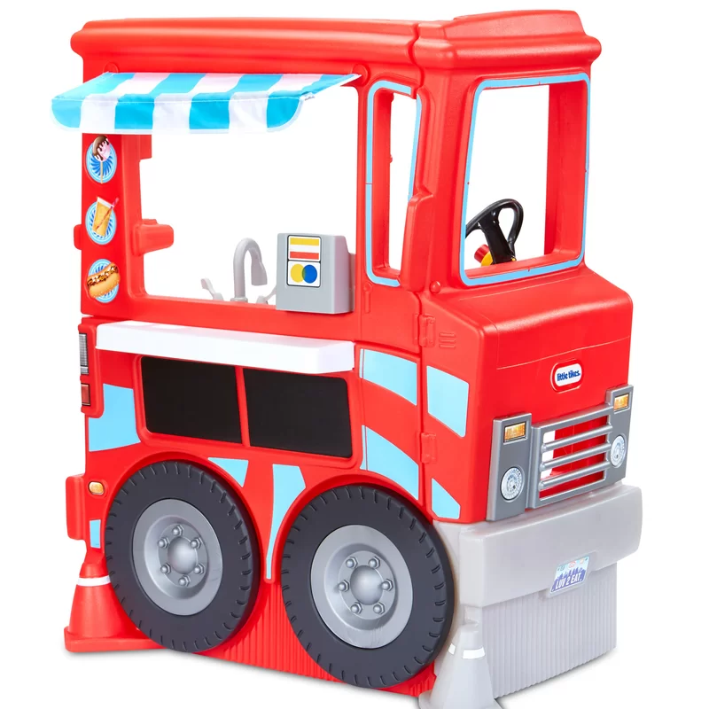 Little Tikes 650642M 2-in-1 Pretend Play Food Truck Kitchen - Refreshed