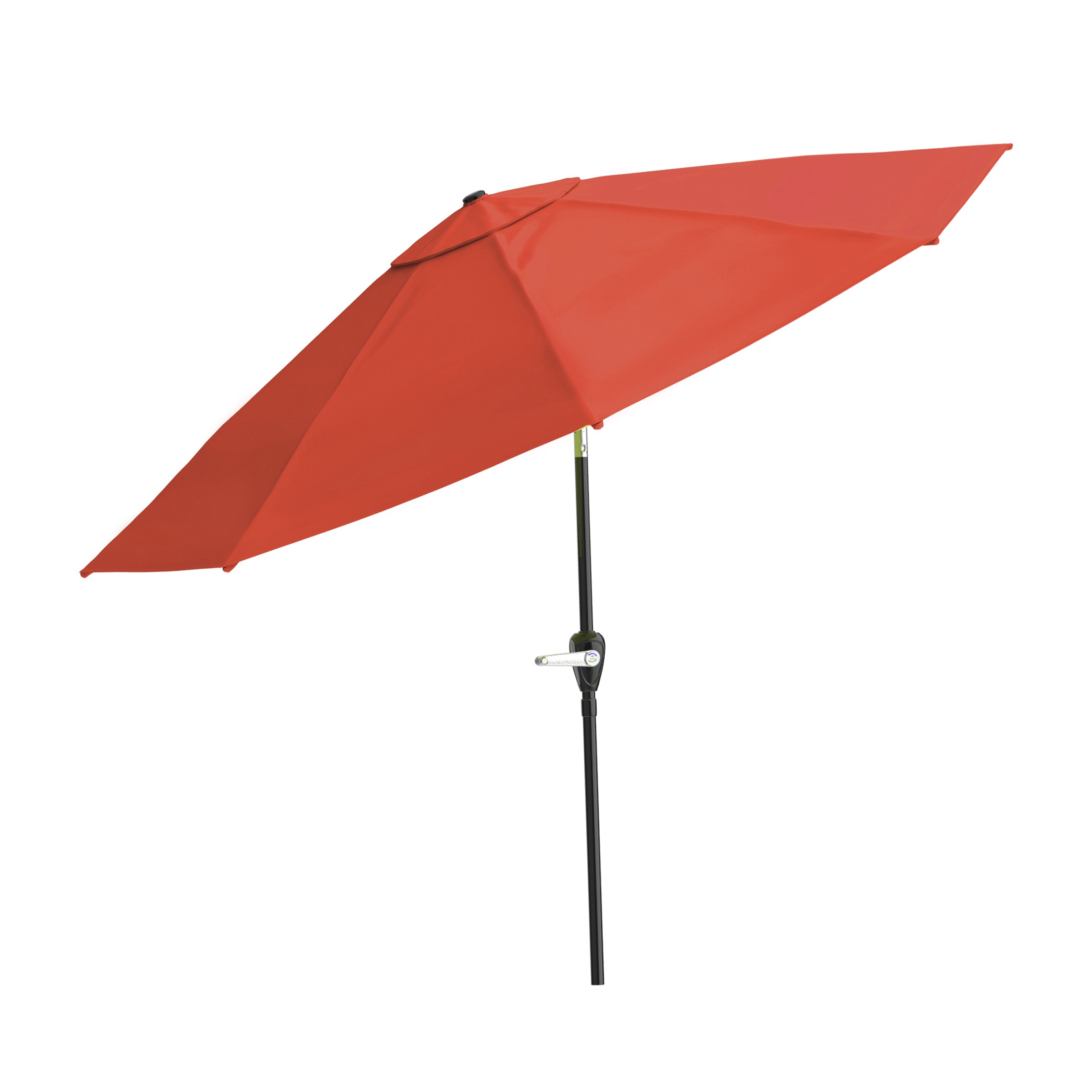 Patio Umbrella with Easy Crank and Auto Tilt Outdoor Table Umbrella 10 ft by Pure Garden (Orange)