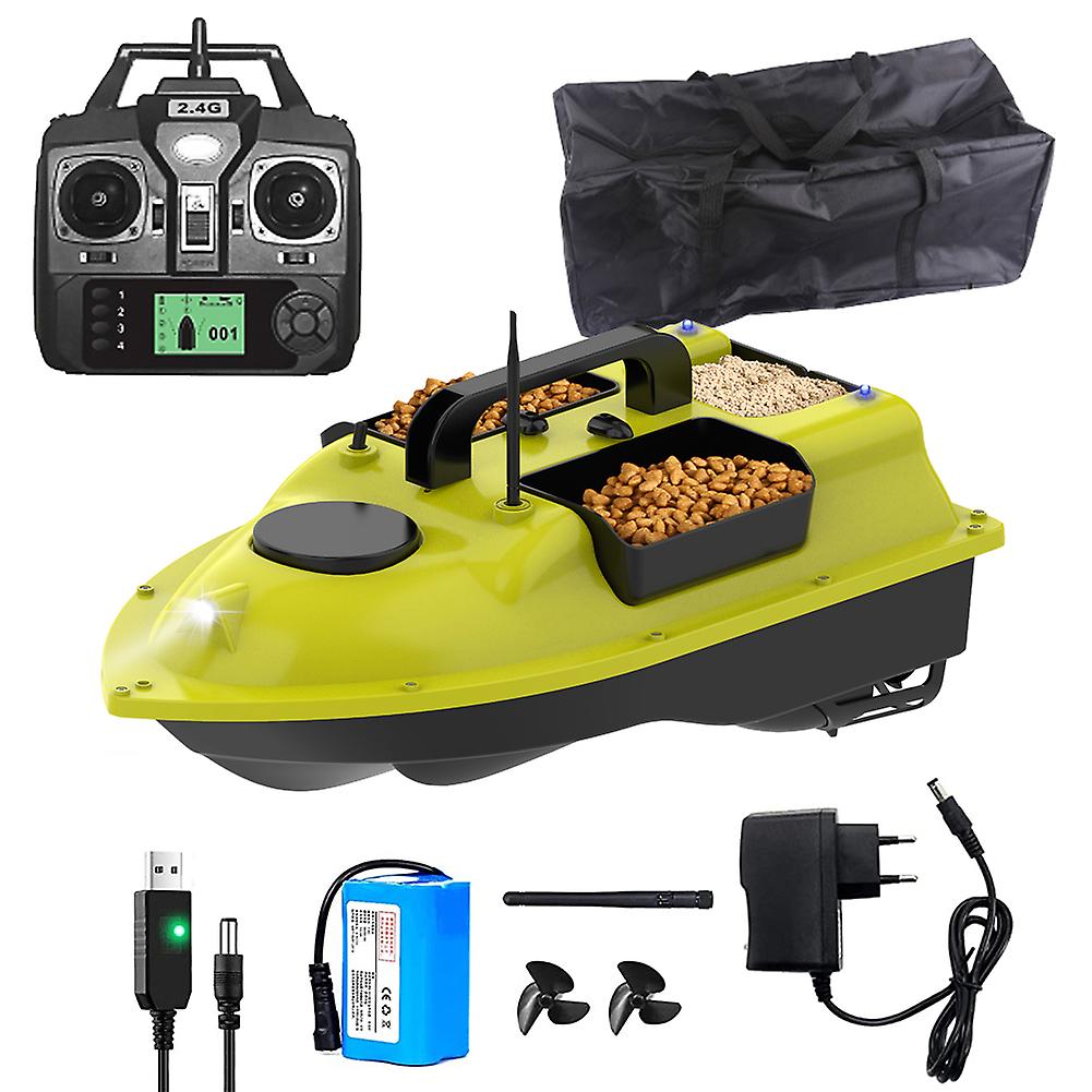 Fishing Bait Boat Smart Fishing Bait Rc Boat With Two Independent Bait Tanks Remote Control Distance 500m Dual Motors 5200mah Battery Single-handed Re