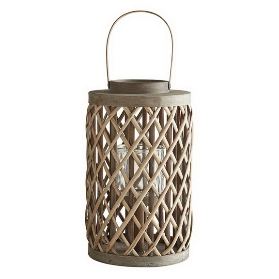 47th   Main CMR853 Grey Cylinder Lantern   Large