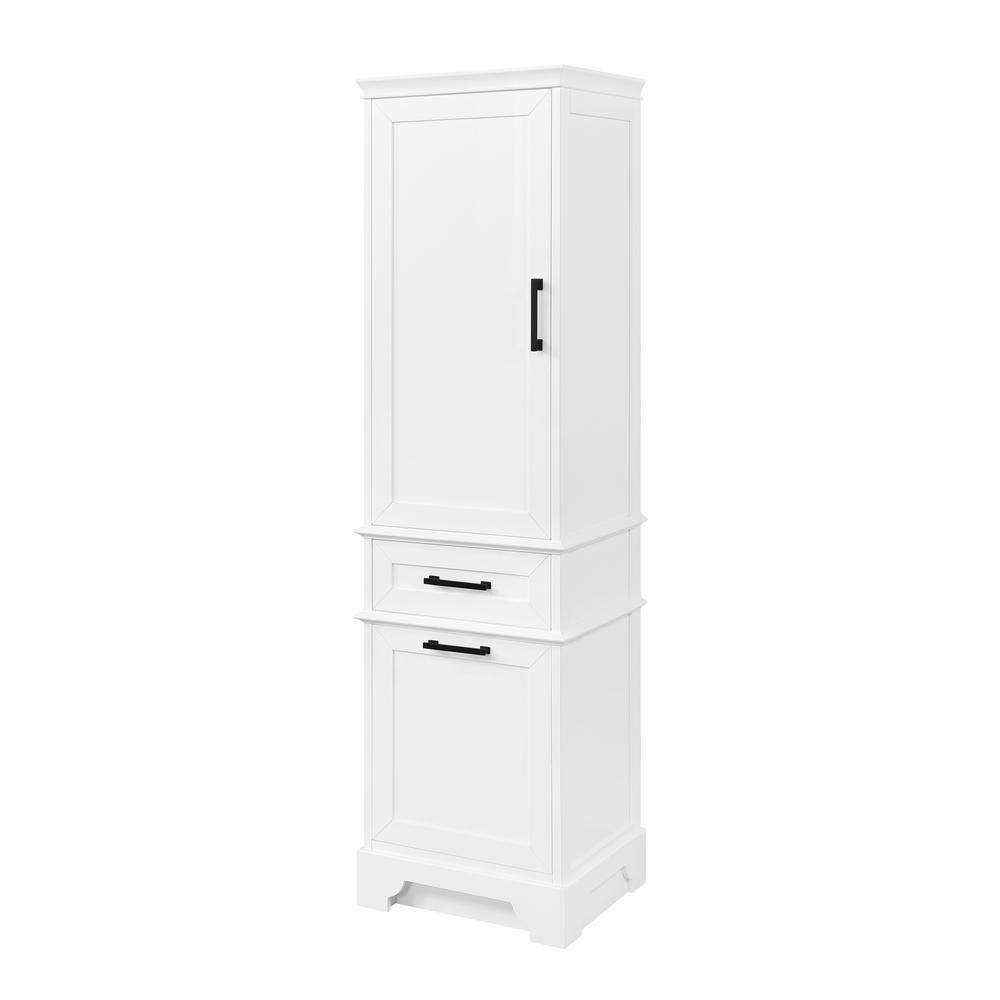 Home Decorators Collection Cherrydale 20 in. W x 18 in. D x 72 in. H White Linen Cabinet Cherrydale LC-W