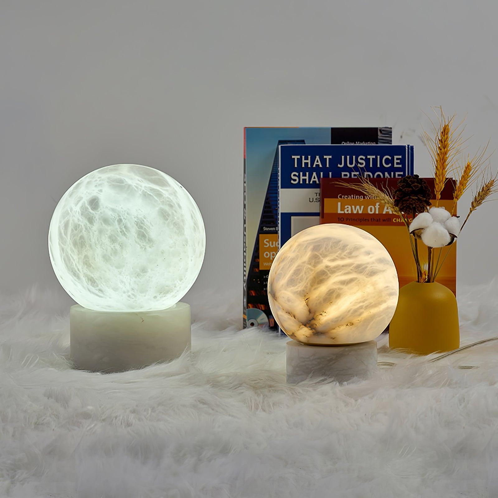 Marble Ball Table Lamp