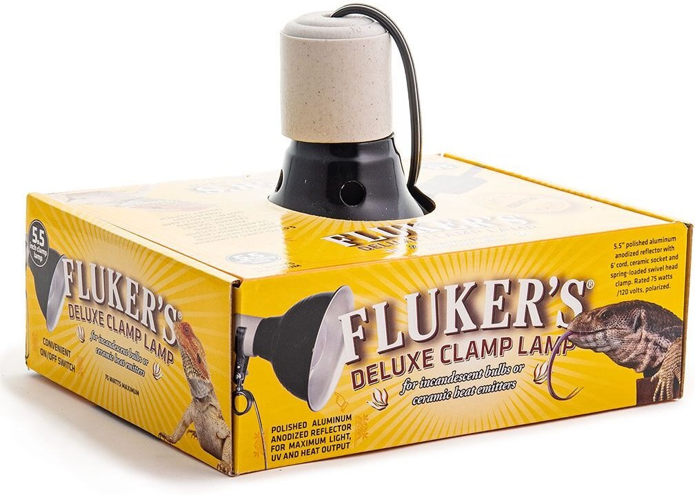 Fluker's 5.5-in Reptile Clamp Lamp and Dimmer