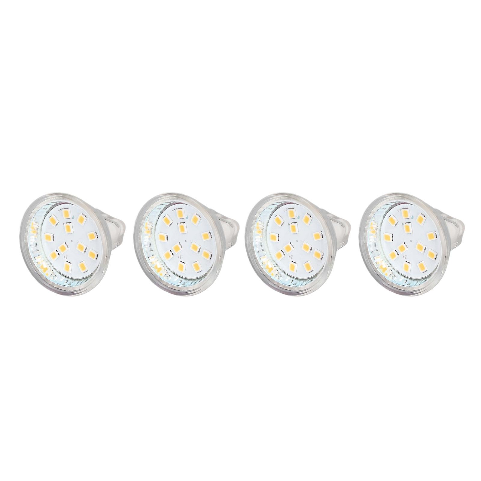 4PCS MR11 12LED Light Bulb 2W 300LM Spot Light Bulb Double Pin Base Landscape Light BulbWarm White 3000K