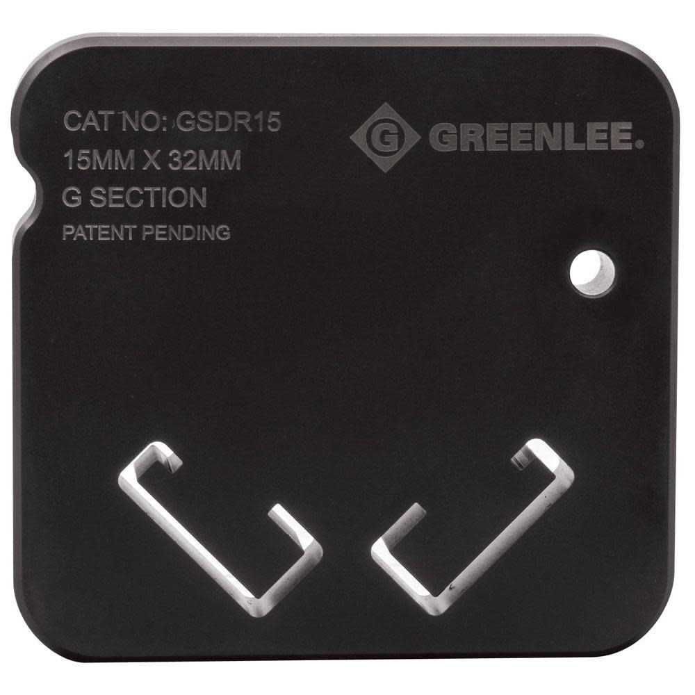 Greenlee G-Type Din Rail 15mm x 32mm Strut Cutting Die