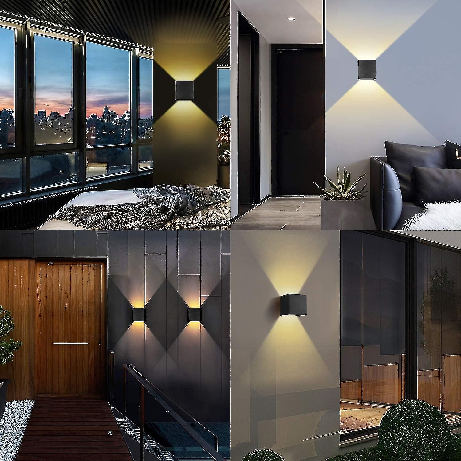 Indoor / Outdoor Wall Light 12w Adjustable Led Wall Lights 3000k Warm White Waterproof Ip65 Wall Lam