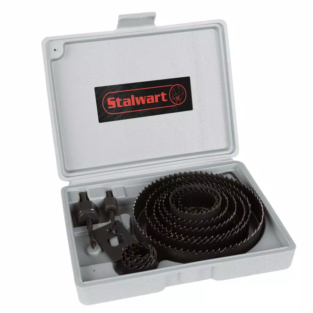 Stalwart 16-Piece Hole Saw Kit and#8211; XDC Depot