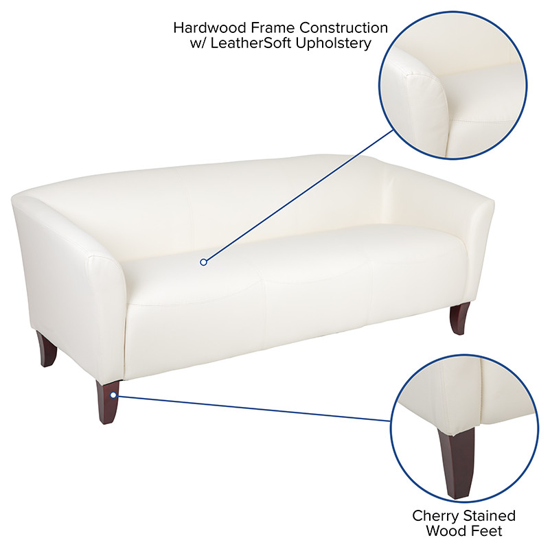 HERCULES Imperial Series Ivory LeatherSoft Sofa   Transitional   Sofas   by First of a Kind USA Inc  Houzz