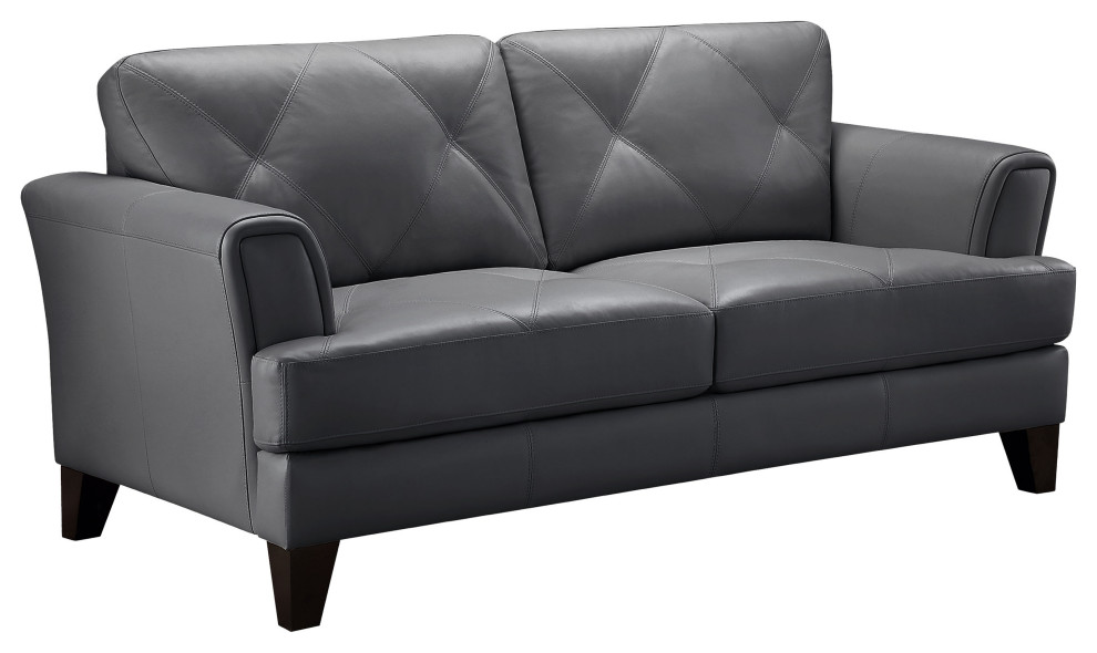 Savannah Leather Loveseat   Contemporary   Loveseats   by Abbyson Living  Houzz