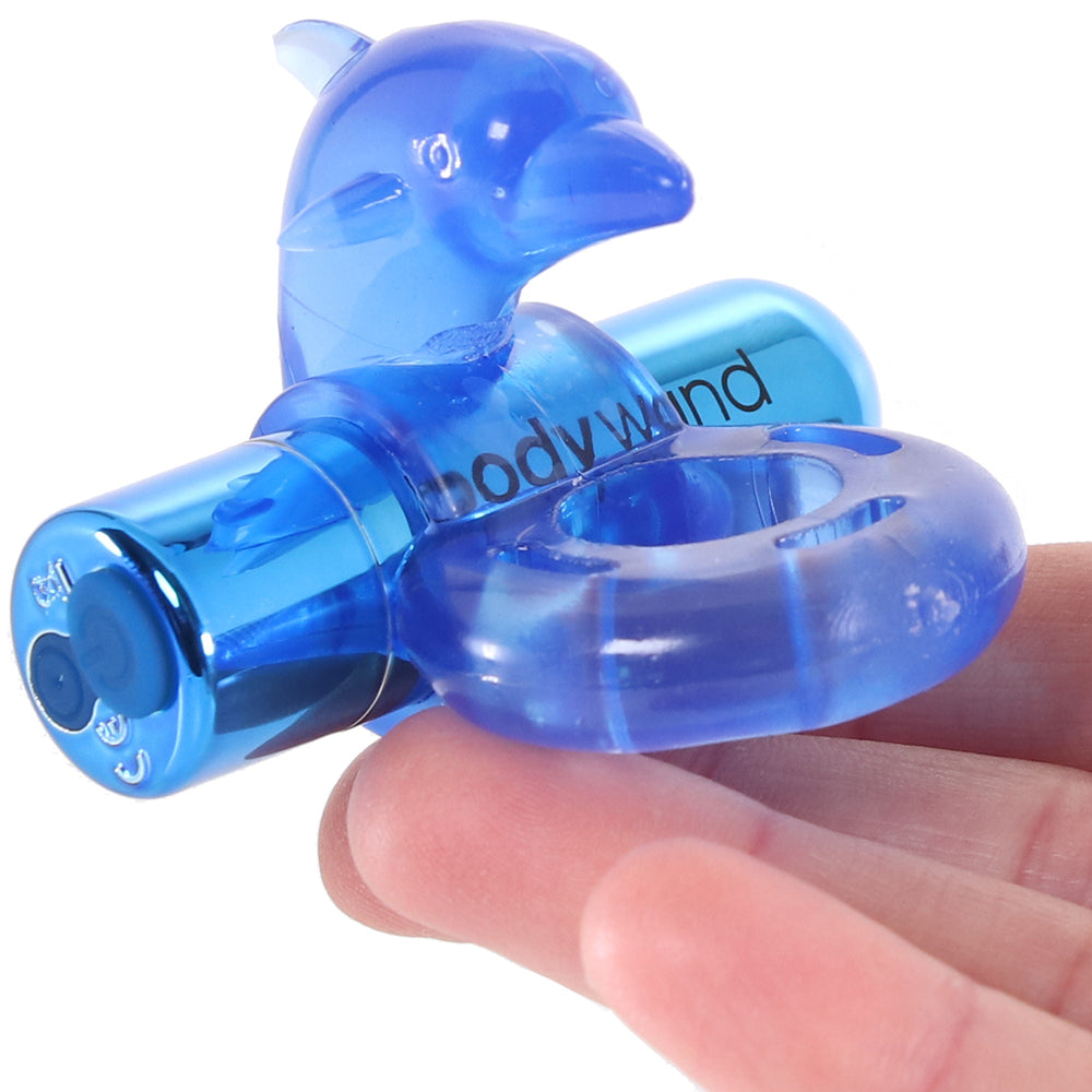 BodyWand Rechargeable Dancing Dolphin Ring in Blue