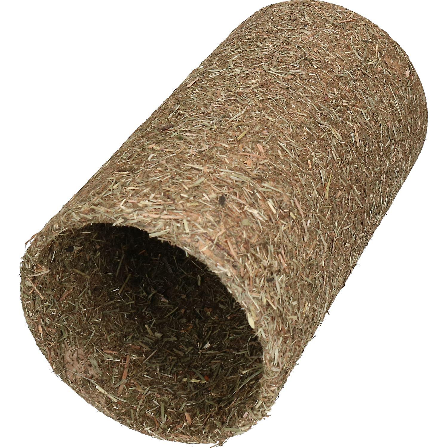 Small Pet Guinea Pig Naturals Treat Hay 'n' Hide Meadow Tunnel15x15x25cm 2pk