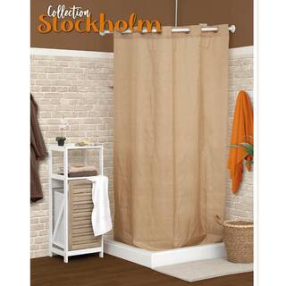 Evideco Stockholm 14.4 in. W Tilt-Out Laundry Linen Hamper Cabinet in Oak Color 98123306