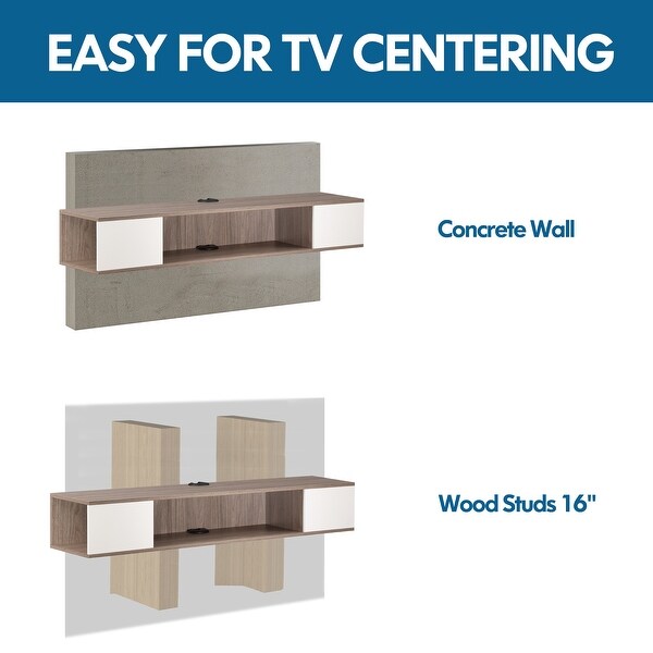 Floating TV Stand Entertainment Center Media Console TV Shelf