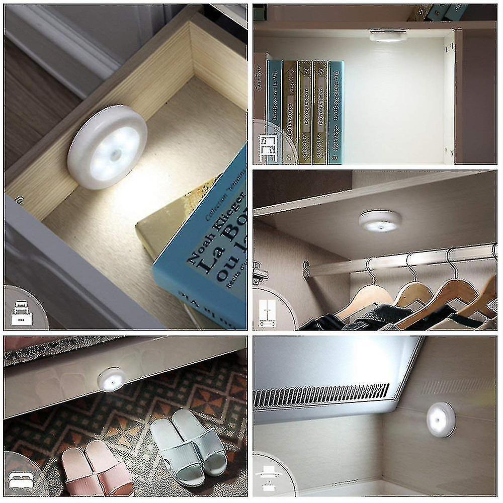 Motion Sensor Light， Led Motion Sensor Closet Light， Battery Powered (not Included)， Led Closet/shelf/entryway/garage/kitchen/passage Light - White(3