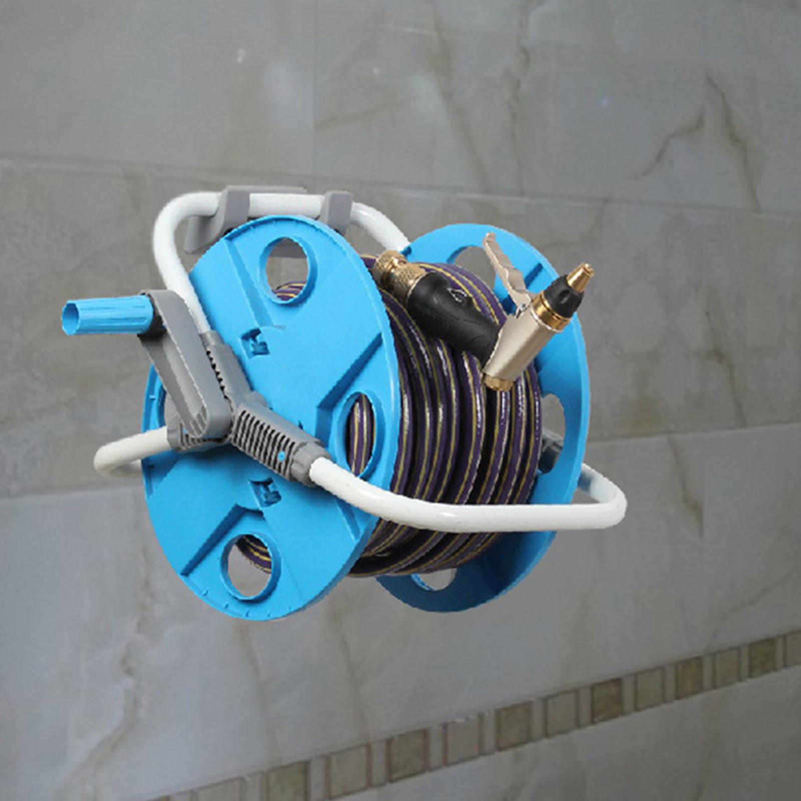 Garden Hose Holder， Wall-Mounted Reel Rack Hose Reel Bracket Flexible Pipe Storage Hanger Organizer for Lawn and Yard