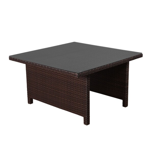 Amazonia Outdoor Patio Low Side Wicker Table